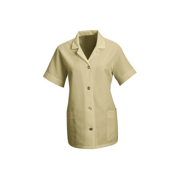 Red Kap Women's Smock Loose Fit Short Sleeve Tan L - TP23